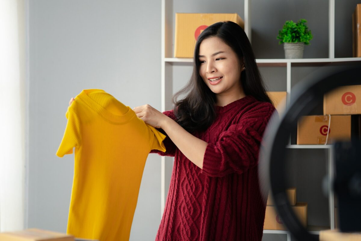 People are going live selling products, selling products online.