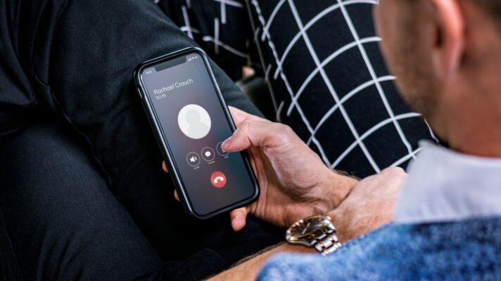 Man checking his phone